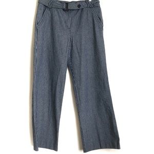 Larry Levine Pants 12 Belted 100% Cotton